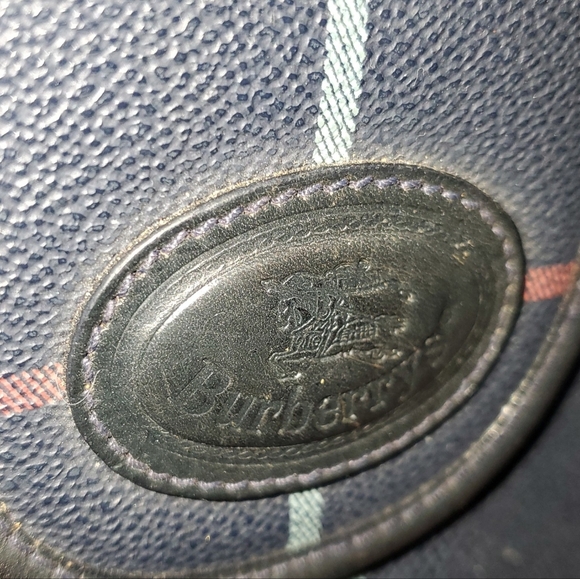 BURBERRY AUTHENTIC VIMTAGE .BLUE CROSSBODY / SLING BAG - Picture 9 of 15